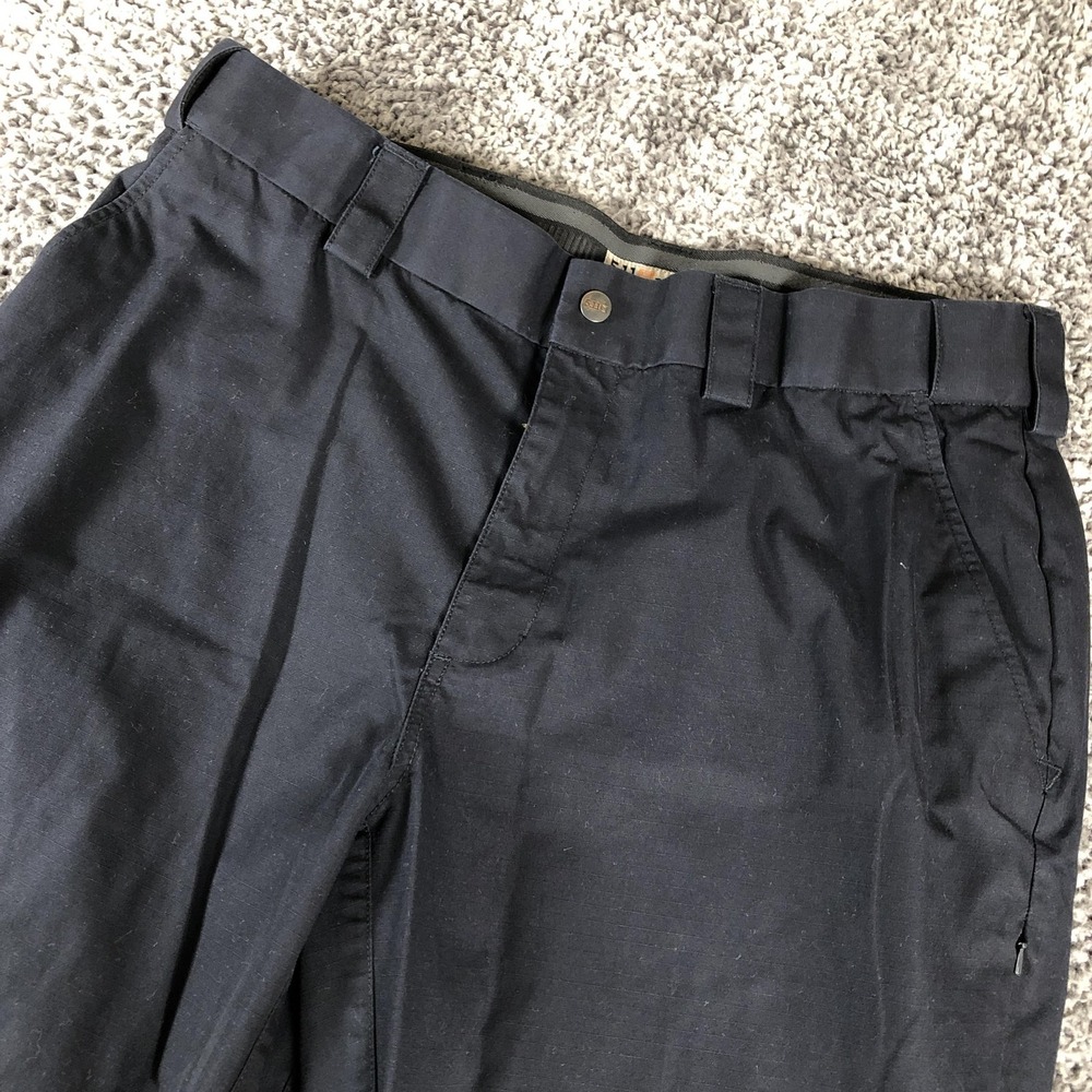 5.11 Tactical Pants Mens 40x30 Black Chino Workwear Outdoor Utility Pockets